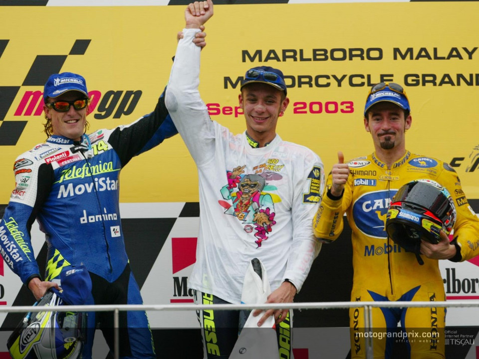 Valentino Rossi en el Podium